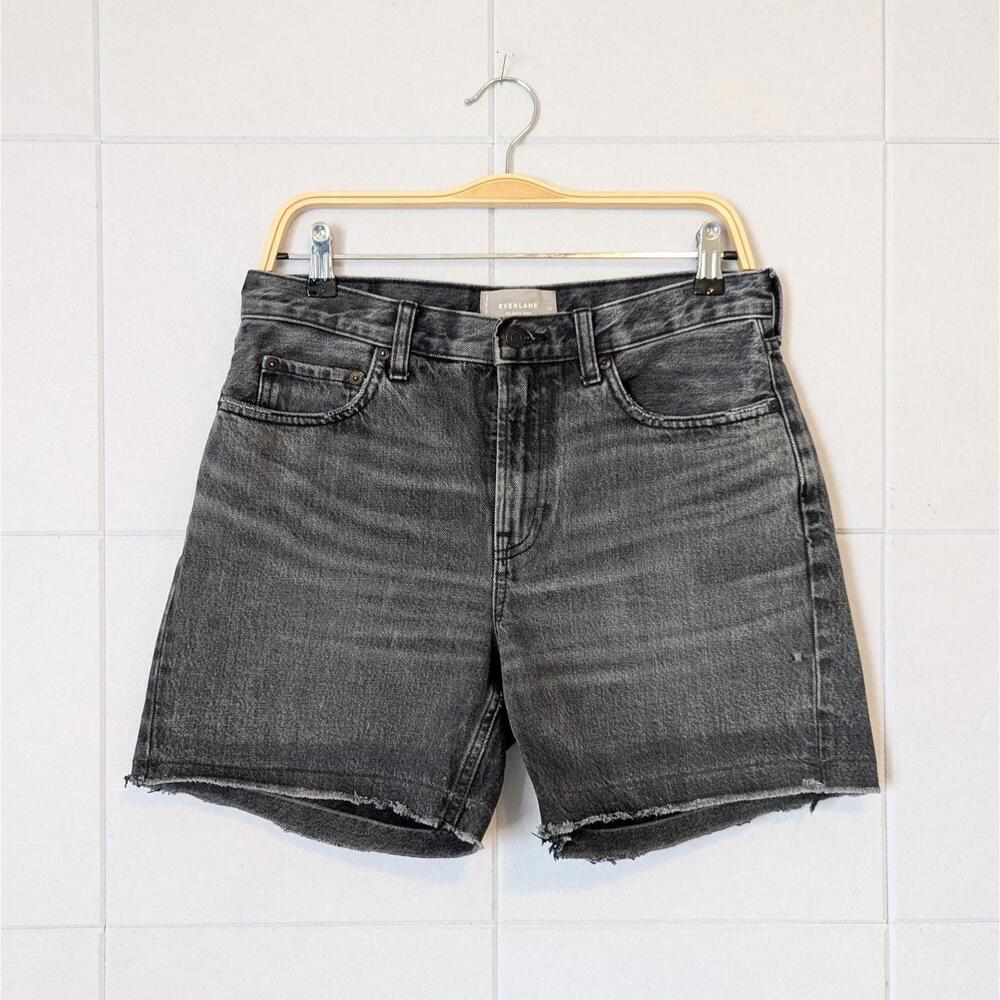 Everlane - 'The Denim Short' cut off roll up jean shorts